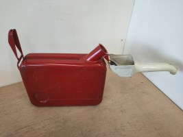 vintage metalen jerrycan 5 liter met schenktuit (3)